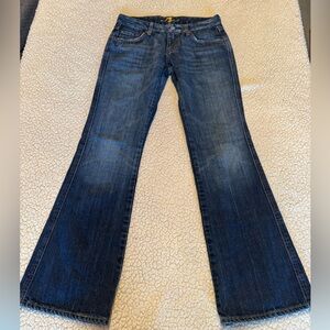 7 For All Mankind Pink A Pocket Stitching Bootcut Jeans Size 29x30